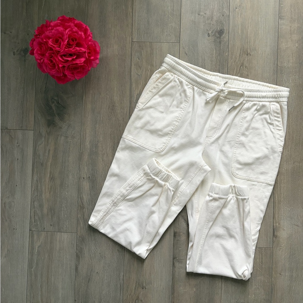 ATHLETA WOMEN’S WHITE JOGGER PANTS | SZ L